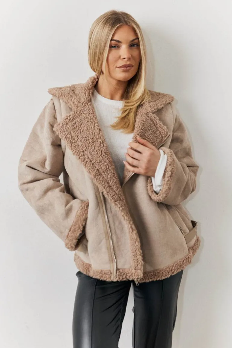 2 In 1 Aviator Coat Gilet