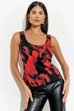 Abstract Scoop Cami Top