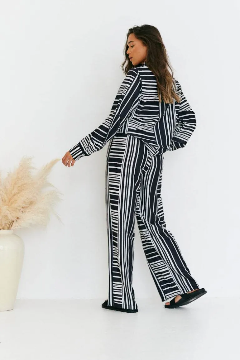Abstract Stripe Co-Ord Shirt