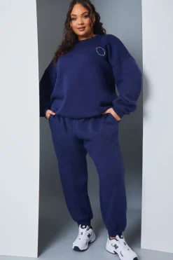 Active' Circle Slogan Sweater