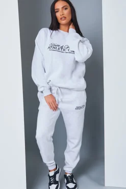 Athletic Club' Slogan Oversized Sweater