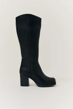 Bella Chunky Heeled High Leg Boot