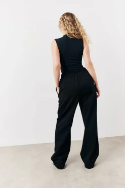 Black Built In Bra Sculpt & Control Zip Front Bodysuit