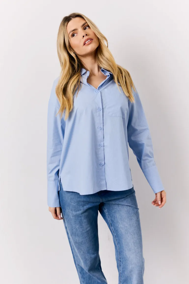 Blue Oversized Shirt