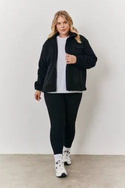 Borg Jacket With Pocket Detail