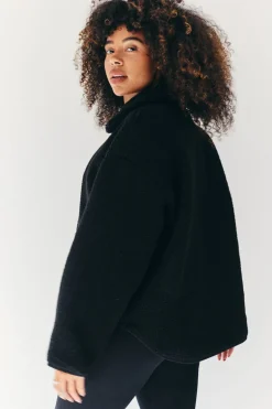 Borg Lined Half Zip Up Fleece