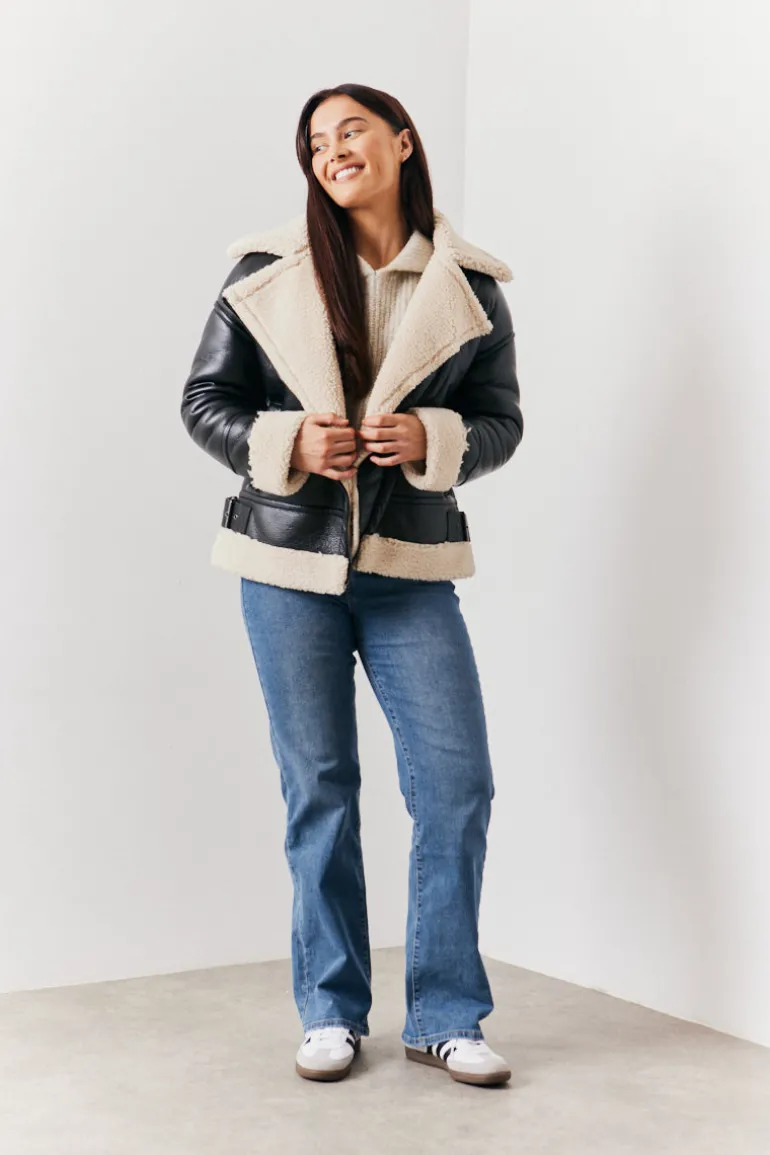 Borg Trim Aviator Jacket