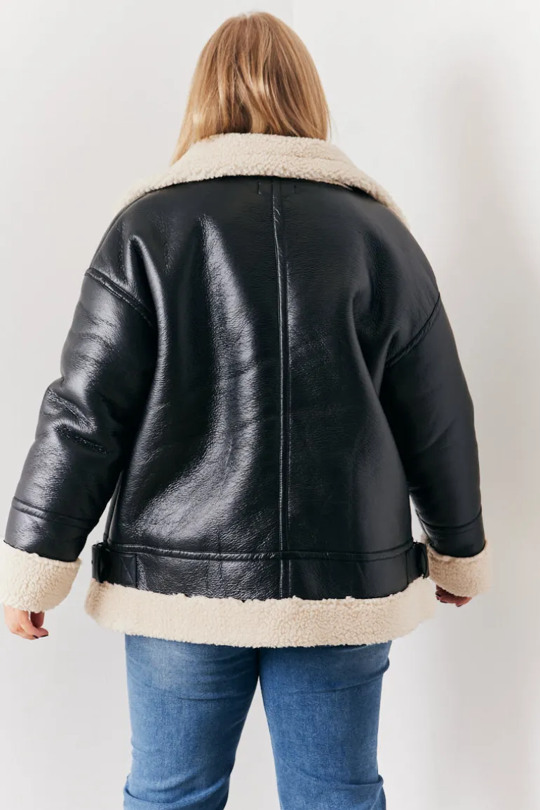 Borg Trim Aviator Jacket