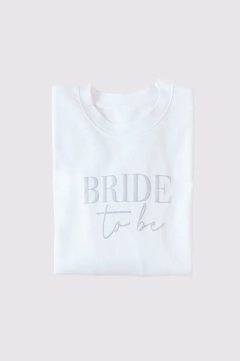 Bride to Be Crew Slogan Sweatshirt