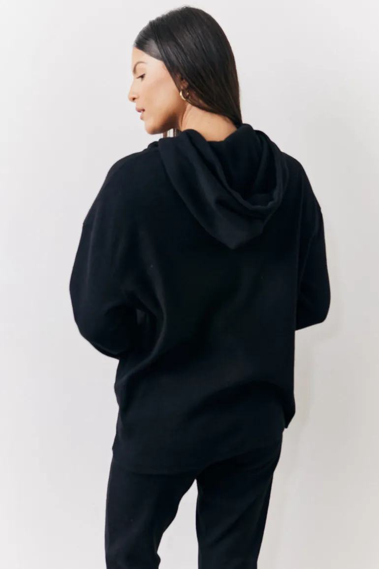 Brushed Rib Co Ord Hoodie
