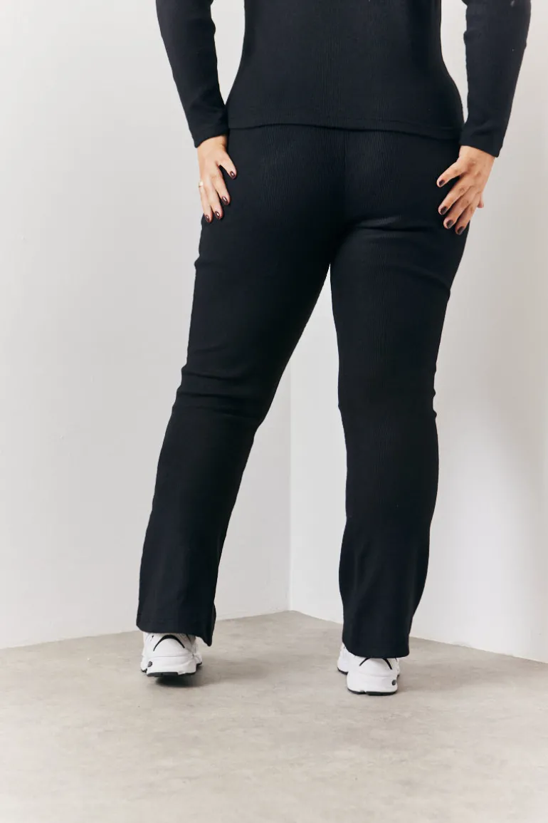 Brushed Rib Fit & Flare Co-Ord Trouser