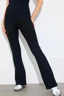 Built-In Bra Flare Leg Sculpt and Control Unitard