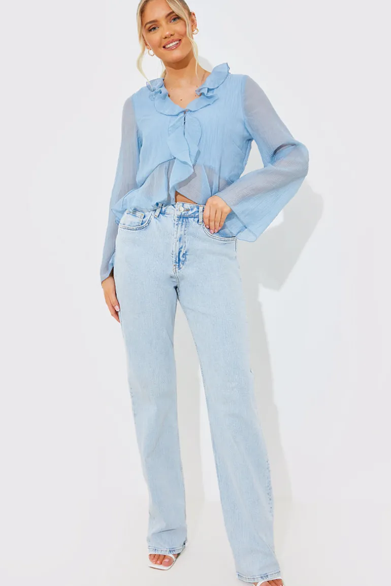 Chiffon Frill Blouse