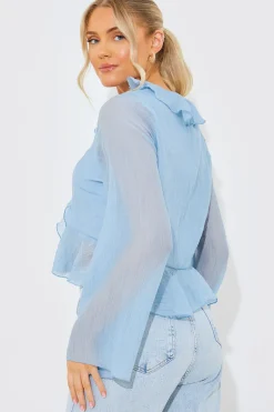Chiffon Frill Blouse