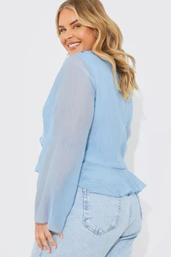 Chiffon Frill Blouse