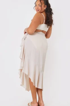 Chiffon Frill Detail Wrap Sarong