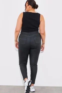Coated Sculpt Shaper Jeans