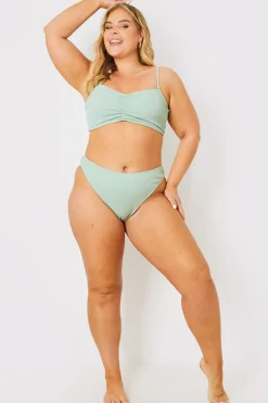 Control Crinkle Boomerang Bikini Bottom