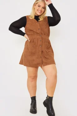 Corduroy Pinafore Dress