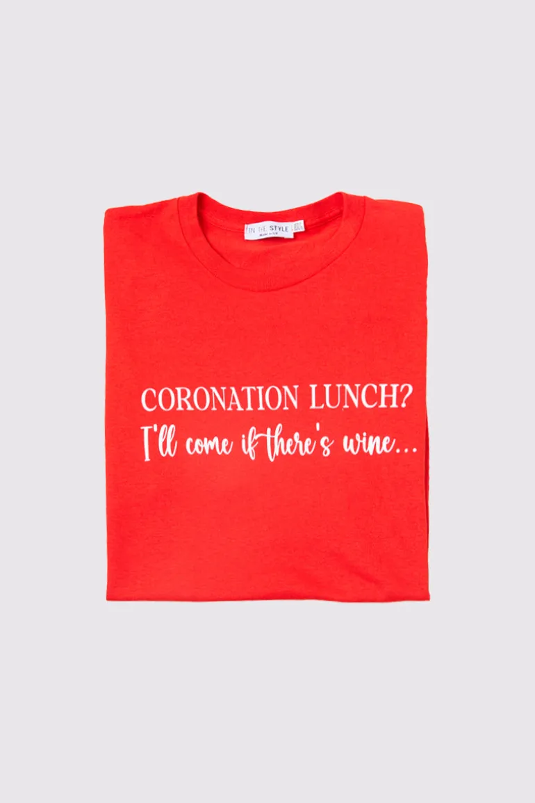 Coronation Lunch Slogan T-Shirt