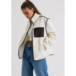 Cream Fleece Jacket