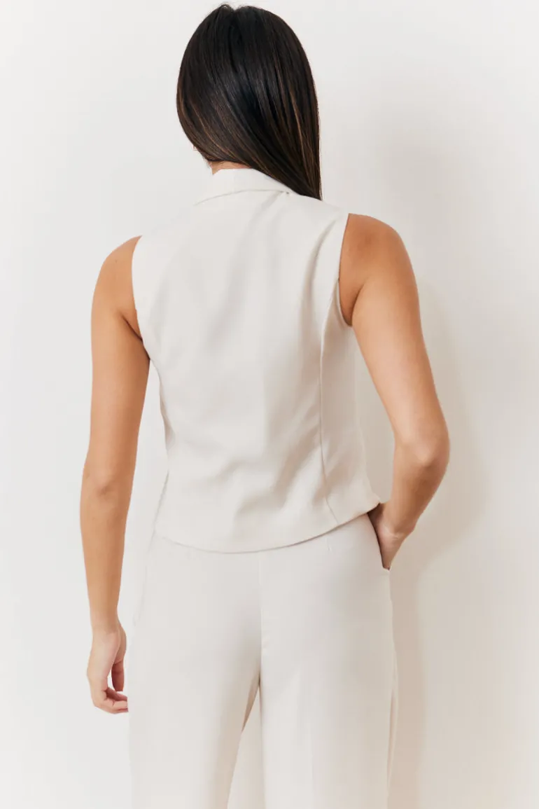 Cream Tux Waistcoat