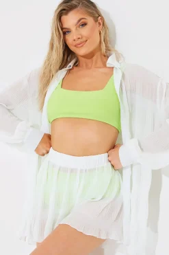 Crinkle High Waisted Floaty Shorts