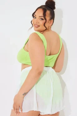 Crinkle High Waisted Floaty Shorts