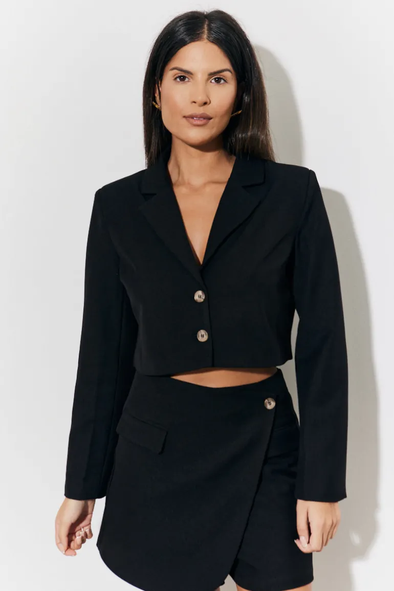 Cropped Tailored Blazer