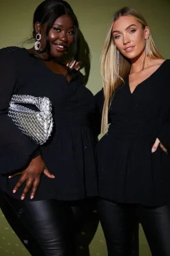 Diamante Embellished Blouse