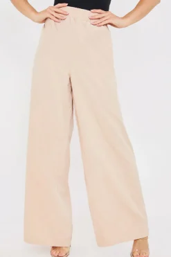 Elasticated Waist Wide Leg Trousers