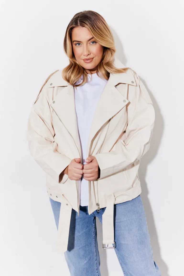 Faux Leather Biker Jacket