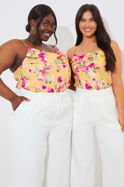 Floral Drape Bodysuit