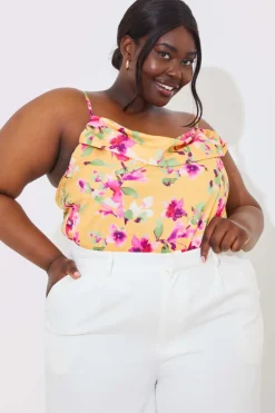 Floral Drape Bodysuit