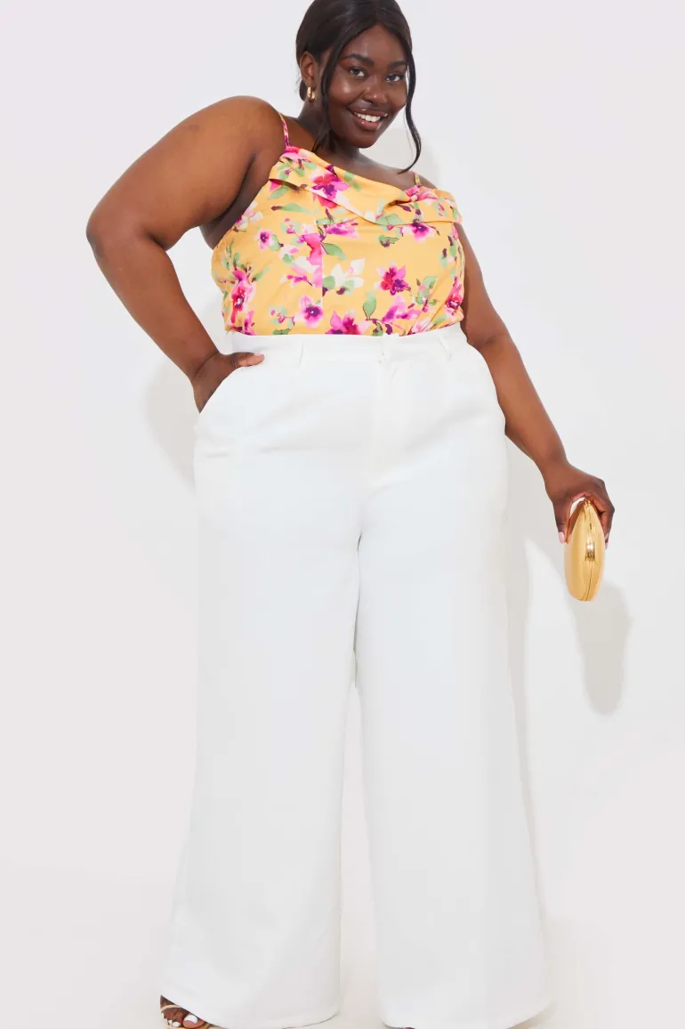 Floral Drape Bodysuit