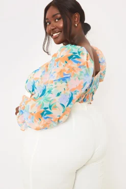 Floral Milkmaid Blouse