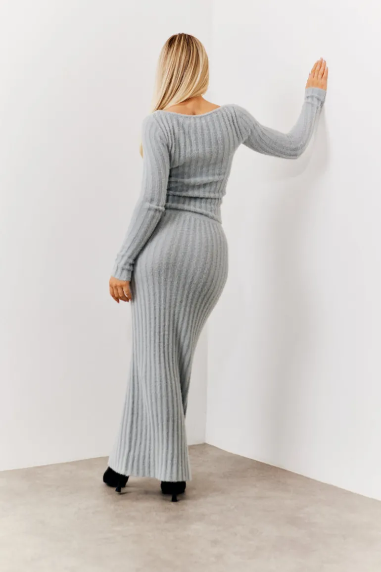 Fluffy Rib Co-Ord Knitted Jumper