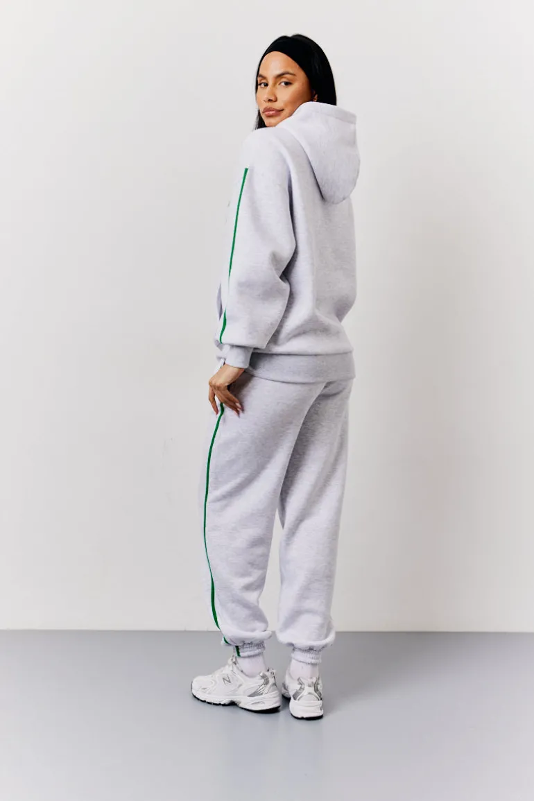 Grey Marl Fits Sport Bubble Print Co-Ord Hoodie