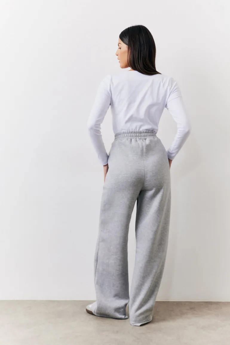 Grey Straight Leg Jogger