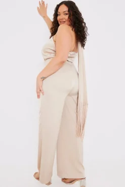 Halter Neck Wide Leg Jumpsuit