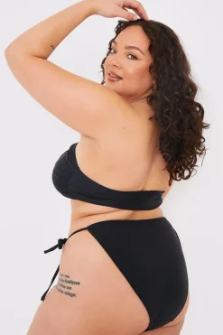 Halterneck Ring Detail Bikini Top