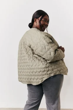 Heart Quilted Lightweight Jacket