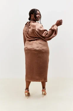High Neck Wrap Co-Ord Top