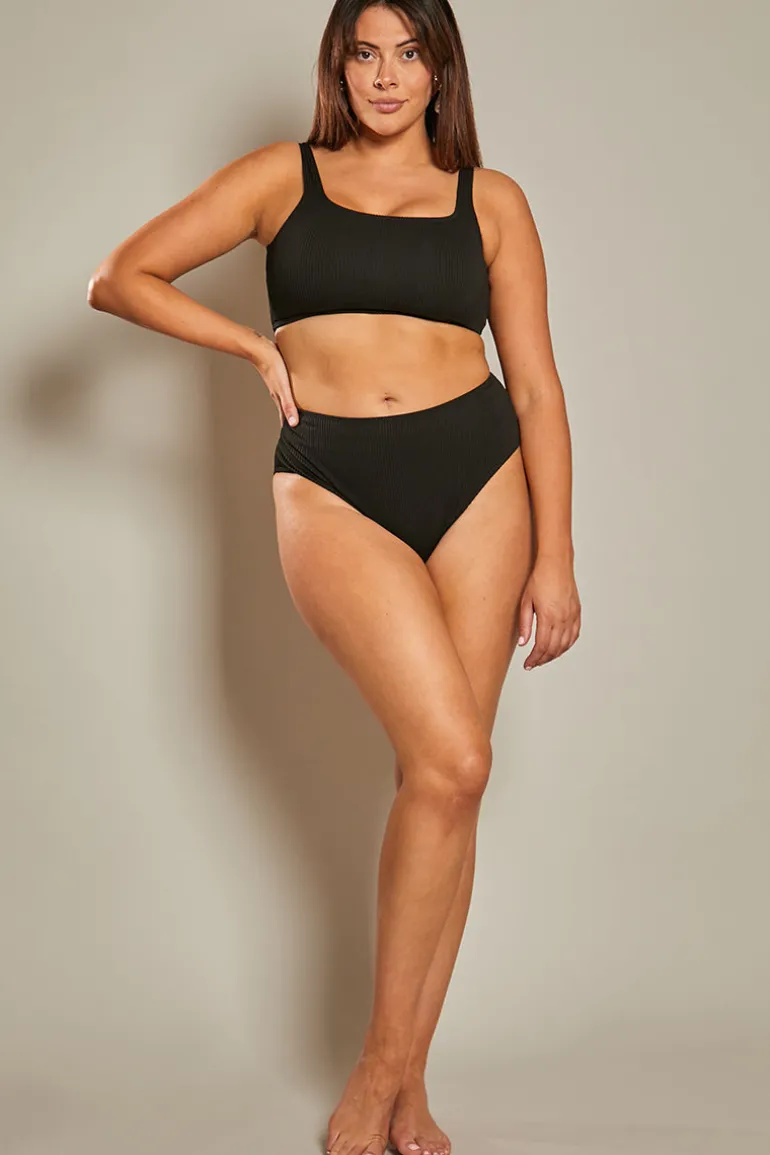 High Waist High Full Coverage Bikini Bottom