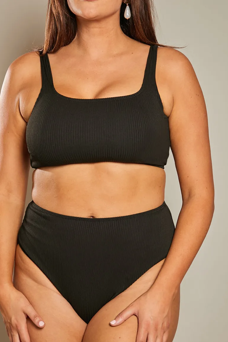 High Waist High Full Coverage Bikini Bottom