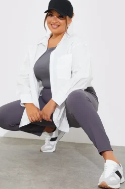 High Waisted Sculpt and Control Ribbed Leggings