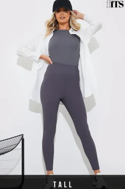 High Waisted Sculpt and Control Ribbed Leggings