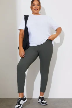 High Waisted Sculpt and Control Ribbed Leggings