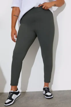 High Waisted Sculpt and Control Ribbed Leggings