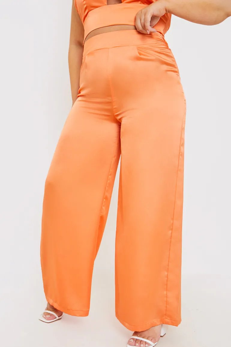 High Waisted Wide Leg Trouser